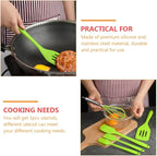 BESPORTBLE Silicone Baking Tools 5pcs Set Green Non-stick Kitchen Utensils Cooking Gadgets with Egg Whisk and Spatulas for Home Baking and Cooking