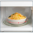 Nostalgia Retro 1000W Microwave Oven 1.1 Cu Ft Capacity – Child Safety Lock, 8 Auto-Cook Settings – Countertop Kitchen Appliance – White