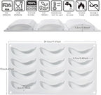 OCPO KITCHEN 3D Banana Shape Silicone Molds for Baking Mousse Cake, 3D Silicone Baking Mold for Candy Pastry Chocolate Truffle Cupcake Jelly Cookie Pudding Cake Decoration Mold, 12-Cavity