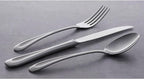 Oneida Satin Sand Dune Everyday Flatware Dinner Spoons, Set of 4, 18/0 Stainless Steel, Silverware Set, Dishwasher Safe