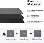 HotLive Dish Drying Mat for Kitchen Counter, Heat Resistant Drainer Mats with Non-slip Rubber Backed, Hide Stain Kitchen Super Absorbent Draining Mat, Easy to Clean Dish Rack Pad, Dark Grey 16"x20"