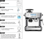 18-Pack Charcoal Water Filters Compatible with Breville BWF100 Machines, Breville Espresso Machine Water Filter Replacements