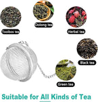 2pcs Tea Infuser,Loose Leaf Tea Steeper Tea Strainer with Cute Cat Charm Stainless Steel Tea Ball Tea Diffuser Tea Infusers for Loose Tea