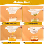Fine Mesh Strainer with Handle, 80/120 Mesh, 2 Pack, Plastic Fine Strainer for Liquids, Small Colander for Kitchen, Nylon Sieve for Nut Milk, Yogurt, Juice, Coffee, Honey, Tea Leaf Filter