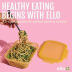 Ello Snap & Nest 10-Piece 4.5 Cup Plastic Meal Prep Set, Reusable Food Containers for Healthy Eating, Freezer, Dishwasher Safe, Sage