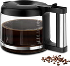 10-Cup Coffee Pot Replacement for De'Longhi COM532M 3066 3067 3093 3094 3111 3112 KF140 KF863 & BCO Series, Glass Carafe Compatible with De'Longhi Coffee Maker Espresso Machine