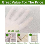 6 Pcs Cheese Cloths, 20x20 Inch, 100% Unbleached Cotton, Grade 100 Reusable Cheese Cloth With Fabric Fine Mesh Cloth, Reusable Muslin Cheesecloth for Straining, Juicing, Cooking, Baking