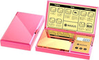 MAXUS Digital Gram Scale with 200g x 0.01g Capacity, Stylish Pink Plated Shining Cover and Platform, Mini Pocket Scale for Food and Jewelry