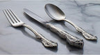 Oneida Michelangelo Fine Flatware Teaspoons, Set of 4 , 18/10 Stainless Steel, Silverware Set, Dishwasher Safe