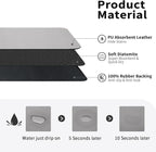 HotLive Dish Drying Mat for Kitchen Counter, Heat Resistant Drainer Mats with Non-slip Rubber Backed, Hide Stain Kitchen Super Absorbent Draining Mat, Easy to Clean Dish Rack Pad, Grey 18"x28"