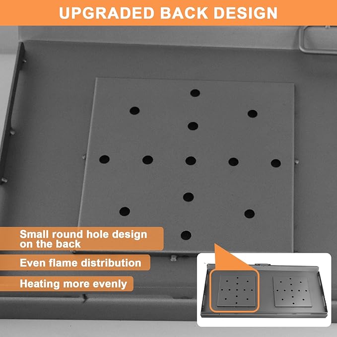 Flat Top Griddle for Camp Chef 2 Burner Stove EX60P EX60LW TB90 GB90D SPG90B TB90LWG StoveTop Parts for 16" & 14" Cooking Systems, 14" x 32" Camp Stove Griddle for Camp Chef Accessories, 1PC