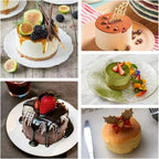 SILIVO 4 Inch Cake Pan (6 Pack) - Silicone Mini Smash Cake Pans, Nonstick Small Cake Pans for Smash Cake,Muffin and Egg Bites