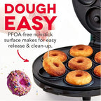Mini Donut Maker,Electric Mini Doughnut Maker Machine, Makes 7 Mini Donutss, Non-Stick Mini Donut Machine, Easy Clean Doughnuts Maker Kit red (Green)