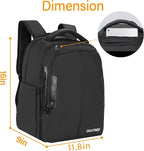 Bartender Bag, Bartender Kit Travel Backpack for Cocktail Shaker Set, Portable Carrying Bag with Compartments for Wine Bottles, for Travel Home Indoor Outdoor Party(Backpack Only)
