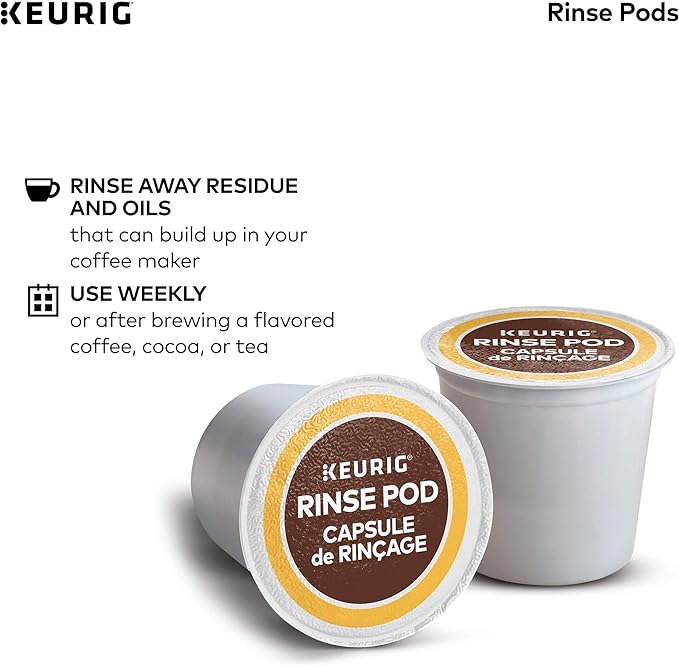 Keurig Brewer Cleanse Kit For Brewer Descaling and MaintenanceIncludes Descaling Solution & Rinse Pods,Compatible Classic/1.0 & 2.0 K-Cup Pod Coffee Makers,5 Count (Pack of 2)