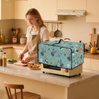 Easter Egg Bunny Carrot Print Toaster Oven Dust Cover Compatible with Most Toasters Ovens, Easter Decor Dust-proof Protector for Kitchen Small Appliance, (Small-14.5*18.46*9 inches)