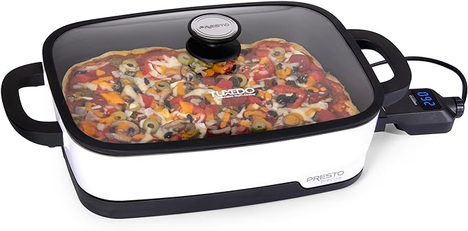 Presto 06854 Tuxedo Digital Precision Skillet, Sous Vide, Multi-Cooker