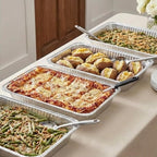 Aluminum Pans Full Size, Large Disposable Roasting & Baking Pan, 21"x13" Deep Foil Pans (10 Pack) Extra Heavy Duty Chafing Trays for Hotels, Restaurants, Caterers, Steam Table, Buffets & Bakeware