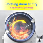 Commercial Automatic Cooker with water spray,Automatic 360° Stir Fry Cooker,Automatic Cooking Machine,Drum Type Stir Frying Machine,Auto Cooking Wok Fried Machine (Natural Gas, Countertop)