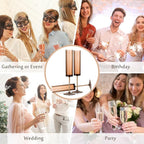 24 Pack Acrylic Amber Champagne Glasses Dark Orange Wine Glasses Terracotta Champagne Flutes Champagne Flutes Goblets for Wedding Reception Cocktail Cups Wedding Toasting Glasses Terracotta Decor