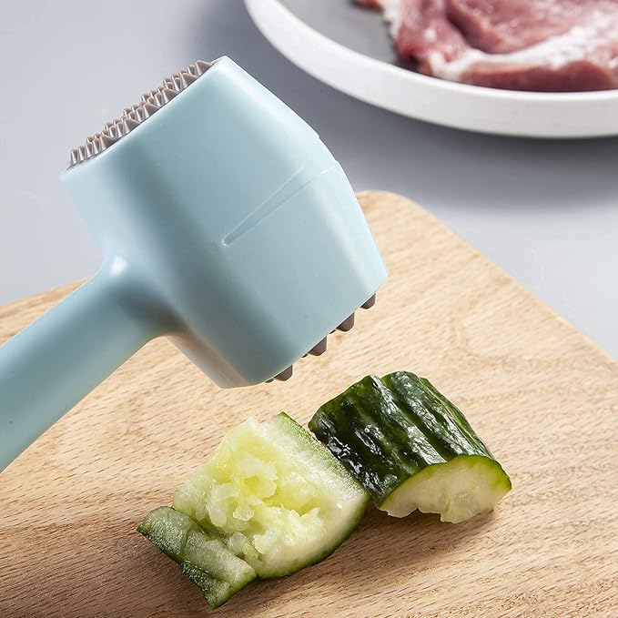 Meat Tenderizer Hammer Mallet With Comfort Grip Rubber Handle, Dual-Sided Meat Pounder For Tenderizing Steak, Beef, Chicken, Lamb, Vegetable, Minced Meat And Hard Candy, Easy To Clean