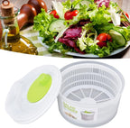 Pwshymi Salad Spinner Salad Drainer, Multifunction Large 3L Vegetable Dryer Salad Spinner, Lettuce Washer and Dryer for Cooking