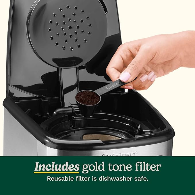 Cuisinart 14-Cup Coffee Maker, Programmable PerfecTemp Glass Carafe Coffee Machine with 1-4 Cup Setting, Brew Strength Control and Pause, Stainless Steel, DCC-3200NAS