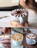 Adorever Milk Frothing Pitcher, 12oz Stainless Steel Milk Frother Cup Steaming Pitcher, Cappuccino Espresso Accessories Coffee Bar Barista Tools, Steamer Cup Milk Jug with Latte Art Pen, Matte Steel
