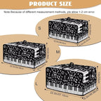 Piano Musical Notes Print Toaster Oven Dust-proof Cover, Heat-resistant Anti Fingerprint Microwave Oven Dust Cover, Kitchen Counter Accessory (Large-18.5 * 22.5 * 12.99 inches)