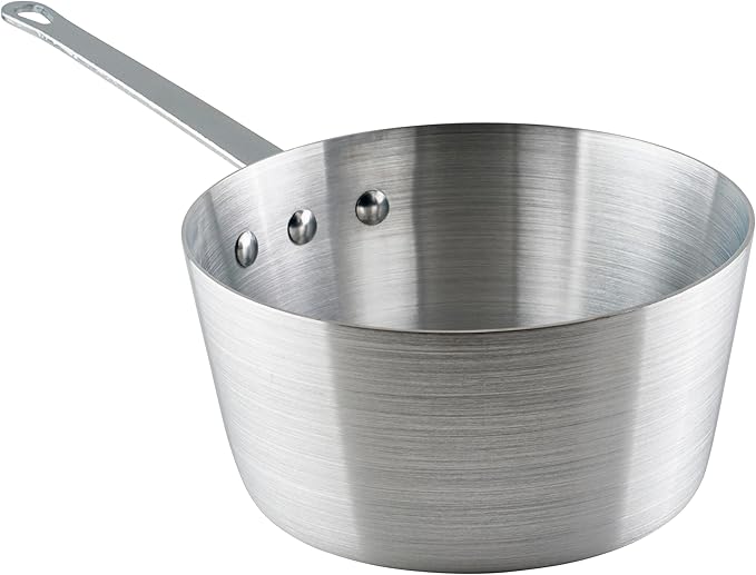 Winco Heavy-Duty Aluminum Tapered Sauce Pan, 3mm, 3.75 Quart