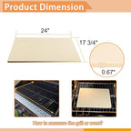 24'' Extra Large Pizza Stone Baking Stone Cordierite Bread Stone for Oven Grill, Cooking Stone for Grill Rectangular, Thermal Shock Resistant, Ideal for Baking Different Sizes of Pizzas or Bread