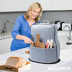 BAGSPRITE Stretchy Stand Mixer Cover with Appliance Slider– Washable Applicance Cover Compatible with KitchenAid Mixer 6/7/8 Quart – Dust Cover with Pockets for KitchenAid Accessories and Attachments