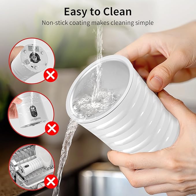 Milk Frother, Paris Rhône 4-in-1 Milk Steamer and Frother, Hot & Cold Foam Milk Warmer with Temperature Control, Auto Shut-Off Frothers for Coffee, Latte, Cappuccino, Macchiato