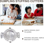 Dumpling Tool Set Stainless Steel 5pcs Dumpling Mold Cutter and Stuffing Spoon Kit for Kitchen Utensils Food-grade Cooking Gadget