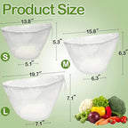 5 Pack Reusable Fine Mesh Cheesecloth Bags for Straining, 20‘’x7‘’ Bowl-Shaped Food Filter Bag, Great for Nut Milk, Juice, Soy Milk, Nylon Juicer Bags(L)