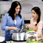 ECOOPTS Slow Cooker Liners Disposable Cooking Bags Small Size Pot Liners Fit 1QT to 3QT Suitable for Oval & Round Pot (20)