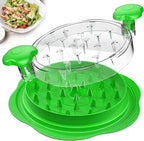 Chicken Shredder Large Chicken Breast Shredder Tool Twist with Brush&Fork, Visible Meat Shredder Machine, Strong Anti-Slip Strip, Ergonomic Handle, BPA Free, Suitable for Pork Beef Chicken(Green)
