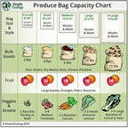 Simple Ecology Reusable Produce Shopping and Storage Bags, Drawstring, Washable Organic Cotton Mesh, Large 3 pack