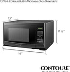 RV Built-In Microwave Oven | Perfect RV Replacement | 900W Power, 10 Power Levels | Easy-Clean Interior | LED Display | Quick-Cook Settings | RV-980B