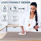 StepRite 4/5 Inch Thick Kitchen Mat Anti Fatigue Mat Kitchen Rugs Kitchen Decor Non-Slip, Stain & Water Resistant, Kitchen Mats Desk Mat for Kitchen, Office, Workshop, Khaki, 17'' x 47''
