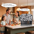 Leopard Print Toaster Oven Dust Cover, Heat-Resistant Case for Toaster Oven, Heavy Duty Washable Dust Cover Fit Most Small Appliance, (Small-14.5*18.46*9 inches)