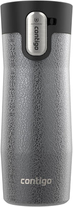 Contigo AUTOSEAL West Loop Vacuum-Insulated Stainless Steel Travel Mug with Easy-Clean Lid 16 oz Crystal Sake