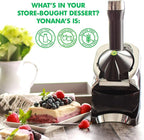 Yonanas 988HP Deluxe Vegan Non-Dairy Frozen Fruit Soft Serve Dessert Maker, BPA Free, Includes 75 Recipes, 200 Watts, Pink