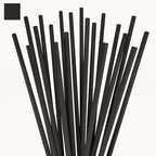 Disposable Plastic Coffee Stirrer Straw - 5 Inch Sip Stir Stick (Black, 8000)