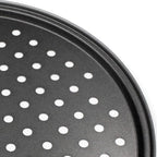 Handook Pizza Pan for Oven, Nonstick Pizza Pans, Carbon Steel Pizza Pan with Holes, Pizza Baking Pan for Oven Baking Supplies, for Home Baking Kitchen Oven Restaurant (12 Inch)