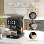 Empstorm Espresso Machine 20 Bar with Steam Milk Frother, Espresso maker Compatible for NS Original Capsules 2 IN 1 expresso maker, Professional Cappuccino Expresso Machine for Home and Office