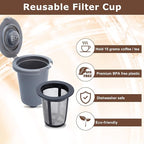 KEEPOW 4PCS Reusable Filter Cup for Cuisinart Coffee Maker, Reusable Coffee Filters for Single Serve Coffee Maker