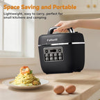 Fullwill Electric Pressure Cooker Lite, Slow Cooker, Rice, Sauté, Warmer, Olla de Presion Nonstick Pot 3 Quarts