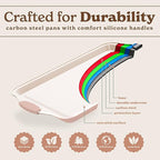 Country Kitchen Nonstick Stackable Bakeware Set - Durable, Easy Release Baking Set- 22 Pc. Includes Silicone Muffin Cups