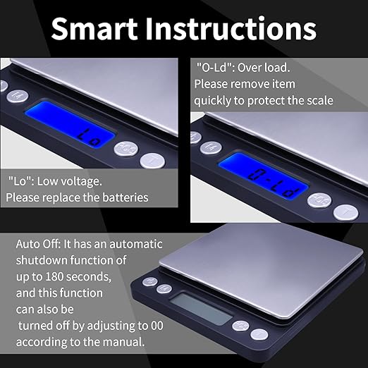 Gram Scale,Capacity 500g Accuracy 0.01g Mini Food Scales Digital Weight Grams and Oz,Small Kitchen High Precision for Espresso,Baking,Jewelry,Soap Making,Black